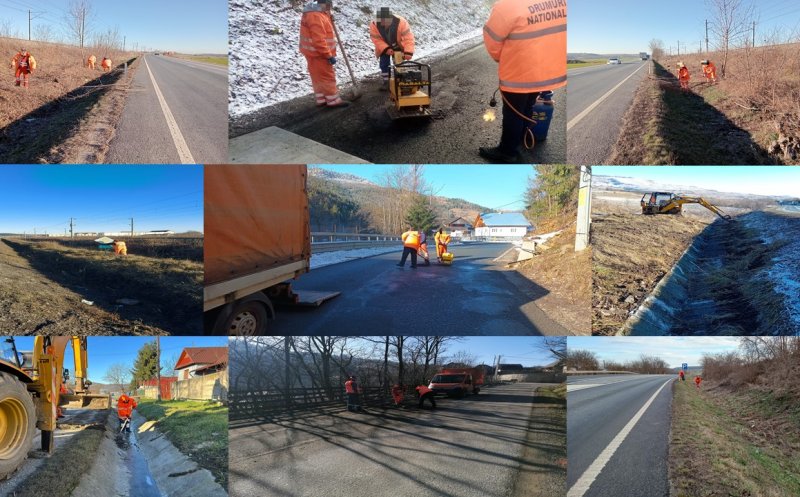 Atenție, șoferi! Lucrări de întreținere pe două drumuri naționale din Cluj
