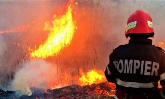 INCENDIU la o cabană din comuna Feleacu! Pompierii intervin cu două autospeciale