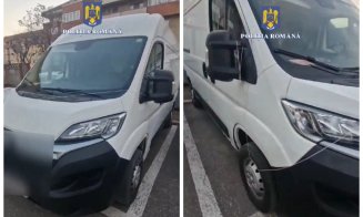 Autoutilitară folosită pentru infracțiunea de înșelăciune în Austria, depistată în Cluj
