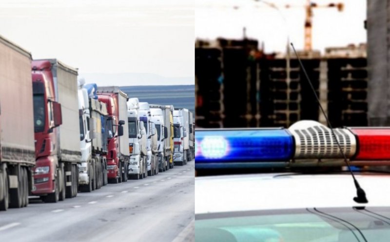 Amenzi uriașe aplicate în timpul protestului transportatorilor de la Cluj. Trei șoferi au rămas fără carnet
