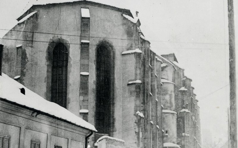 1930 - iarna pe Kogalniceanu / Farkas utca (ulita Lupilor)