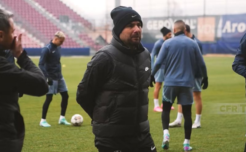 Adrian Mutu a condus primul antrenament la CFR Cluj și a oferit primele declarații: „Vin cu gânduri mărețe”