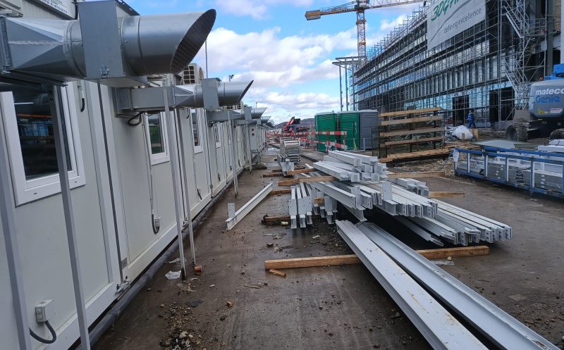 IMAGINI de pe şantierele Aeroportului Internaţional Cluj. Investiţii de 80 de milioane de euro
