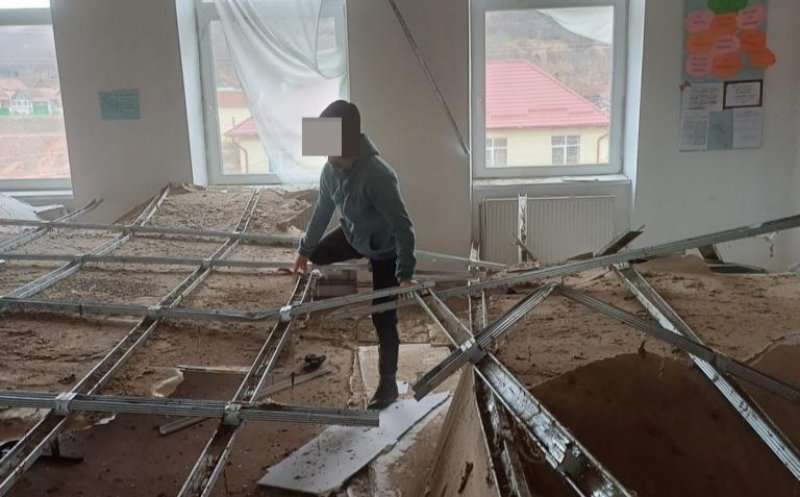 Dosar penal în cazul incidentului din Sibiu unde tavanul unei săli de clasă s-a prăbușit peste elevi