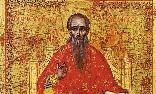 Cruce neagră în calendar pentru Sfântul Haralambie, mare făcător de minuni. Rugăciunea pentru vindecare şi ieşire din sărăcie