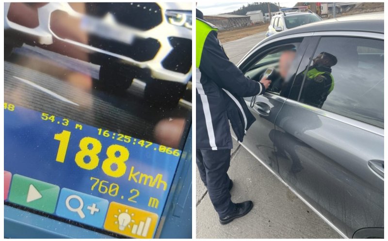 A "plouat" cu amenzi pe A3! Șoferi vitezomani sau beți, prinși de polițiști