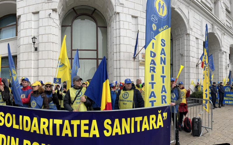 Continuă protestele din Sănătate. Sindicaliștii strâng semnături și amenință cu greva generală