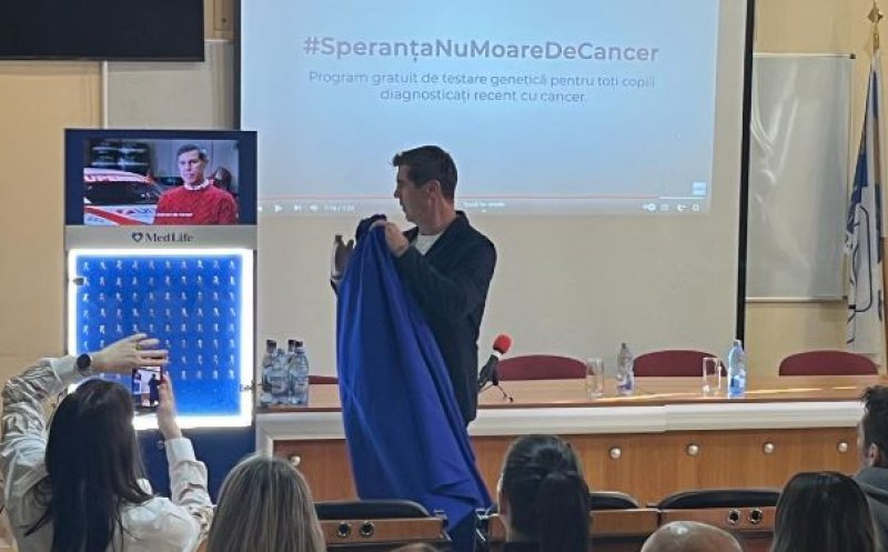 Mihai Leu, gest de aur la Cluj-Napoca! A oferit 21 de fundițe aurii copiilor care se luptă cu cancerul