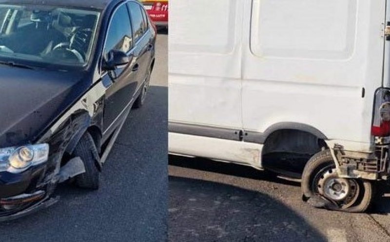 Accident în județul Cluj. Doi șoferi s-au ales cu pagube materiale în urma impactului