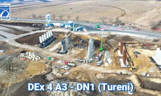 VIDEO de pe șantierul Drumului Expres Tureni - A3. Cum arată DEx4 la aproape 6 luni de la prima lopată