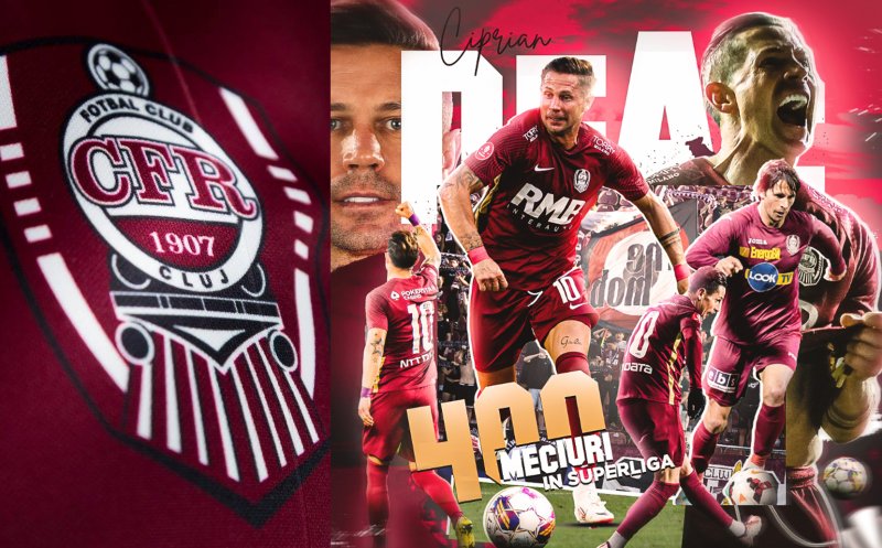 Golgeterul all-time al CFR Cluj: 400 de meciuri în Superliga, 7 titluri și 4 Supercupe