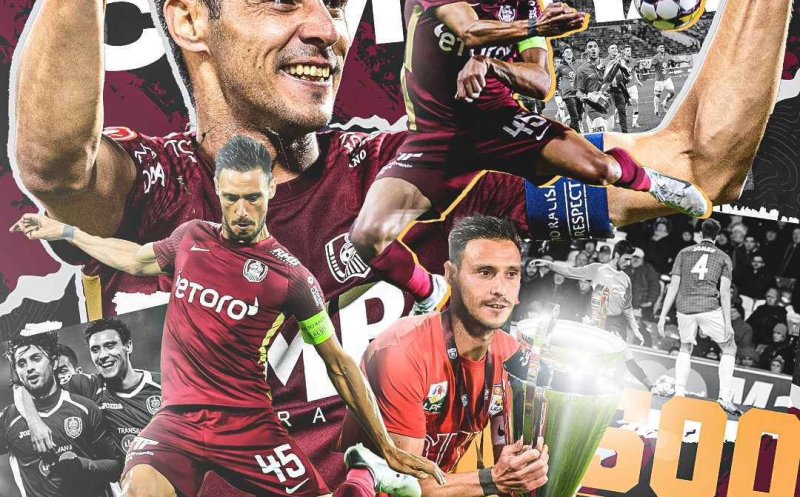 Căpitanul lui CFR Cluj a scris istorie. Camora este primul jucător din istoria clubului cu 500 de meciuri jucate