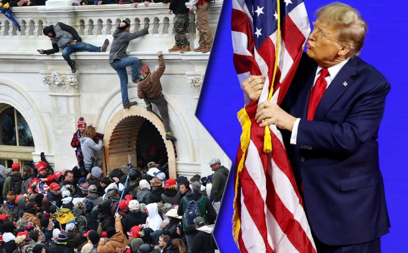 Trump promite că îi va elibera pe cei care au luat cu asalt Capitoliul în 2021 dacă va fi ales / Peste 1300 de inclupaţi şi 500 de pedepse cu închisoarea