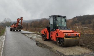Reparații pe un important drum județean din Cluj. Ce lucrări se fac