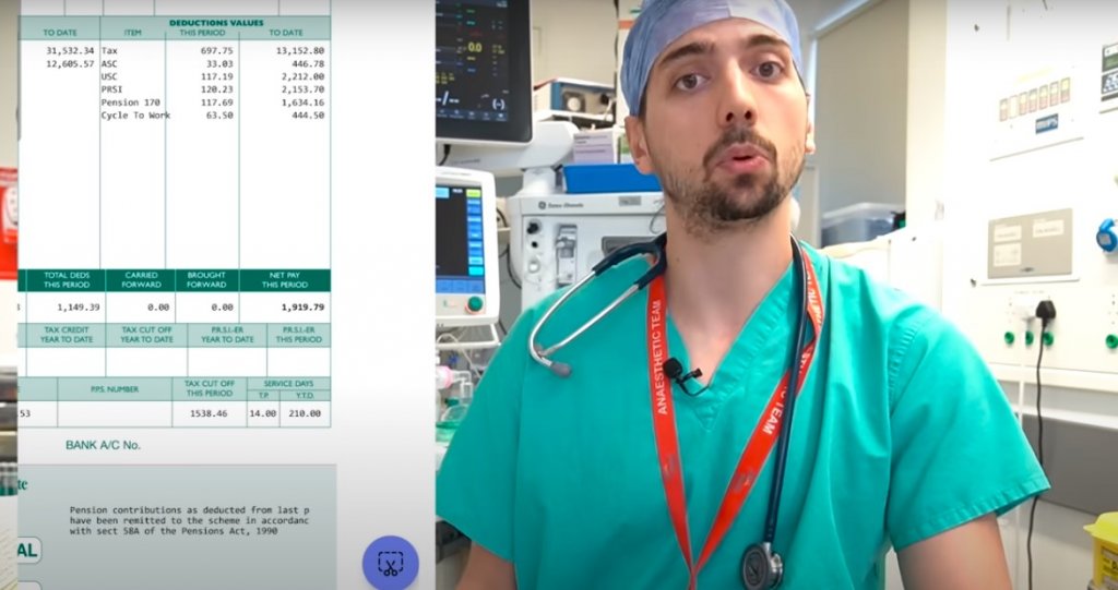 Cât câștigă un medic în Irlanda vs. România. Un cunoscut medic din Cluj și-a publicat fluturașul de salariu