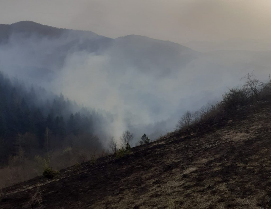 INCENDIU puternic într-o localitate din Cluj! Pompierii se luptă de patru ore cu flăcările