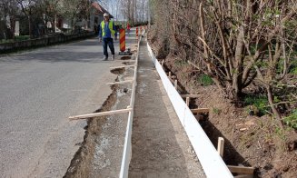 Se astupă gropile pe un important drum județean din Cluj