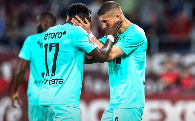 Descătușați după plecarea lui Mutu. CFR Cluj a câștigat spectaculos pe terenul Rapidului