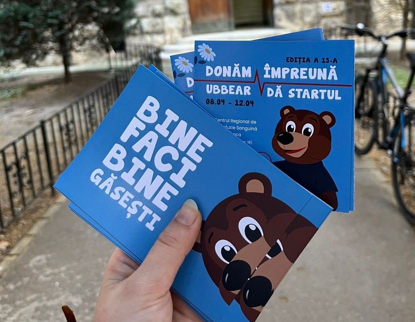 UBB Cluj, o nouă campanie de donare de sânge: "UBBEAR dă startul!"