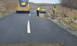 Reparații pe un nou drum județean din Cluj. Se lucrează pe 7 km