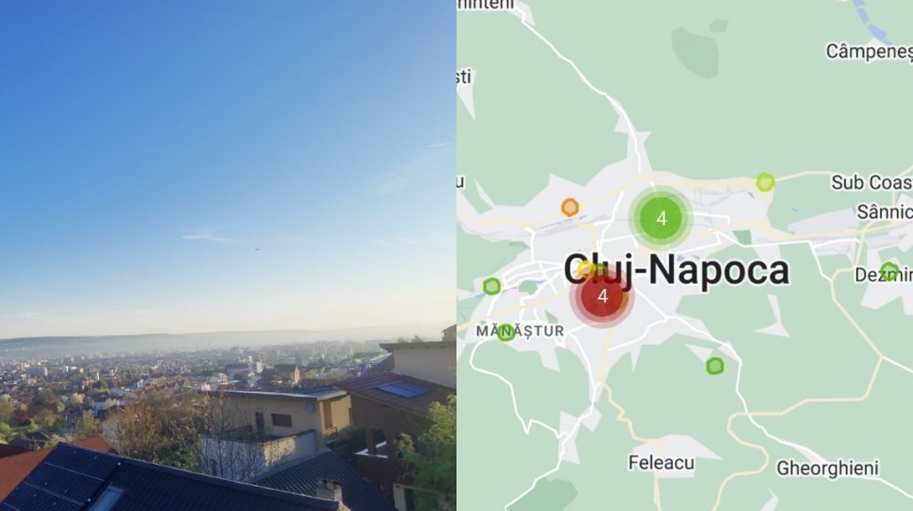 Clujul sufocat de fum: Calitatea aerului afectată de incendiile forestiere și de vegetație