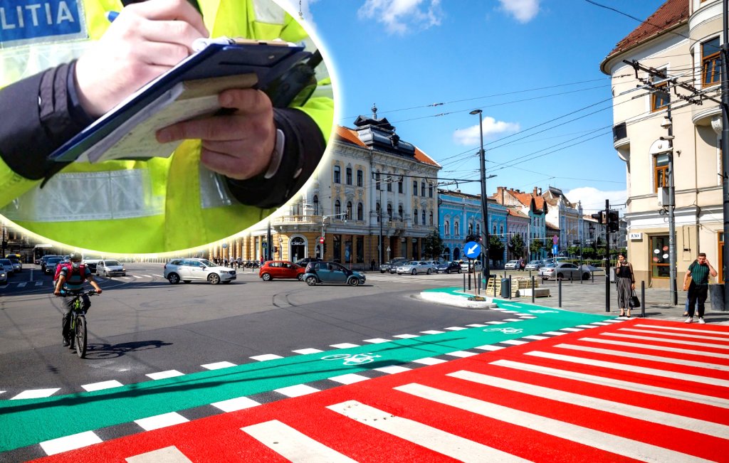 În sfârşit poliţiştii clujeni s-au decis să îi AMENDEZE şi pe pietonii, bicicliştii şi trotinetiştii care nu respectă regulile de circulaţie