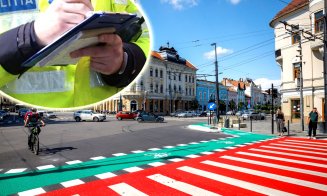 În sfârşit poliţiştii clujeni s-au decis să îi AMENDEZE şi pe pietonii, bicicliştii şi trotinetiştii care nu respectă regulile de circulaţie