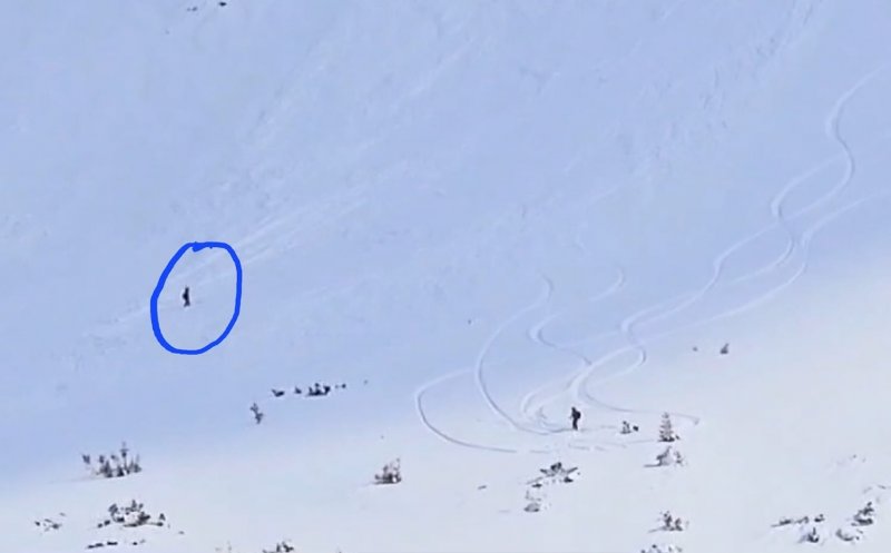 Aproape de tragedie. Schioare prinsă în avalanșă și târâtă până la poalele muntelui