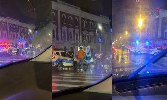 ACCIDENT grav cu victimă în centrul Clujului / A intervenit descarcerarea