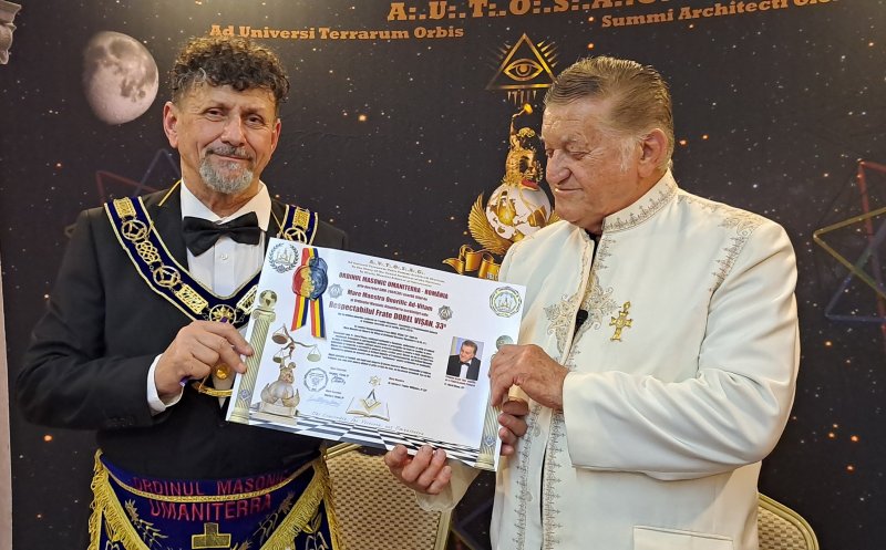 După excursia la Moscova, actorul Dorel Vișan, premiat de Masonerie în Cluj-Napoca: "Arhanghel al spiritualității"
