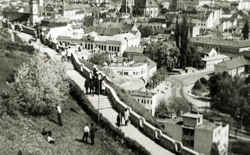 Vedere de pe Cetățuie, anii 1970