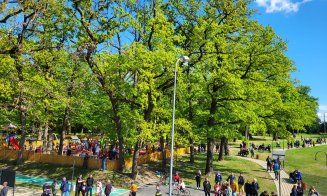 „Înghesuială” în Parcul Pădure Bungăr din Dej, în Săptămâna Verde