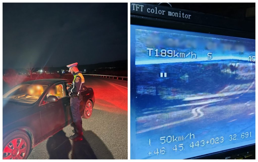 Șofer prins cu 189km/h pe Calea Florești. Adio permis, dar să vezi ce amendă are de plătit!