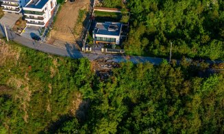 Imagini spectaculoase cu strada din Cluj-Napoca care a luat-o la vale