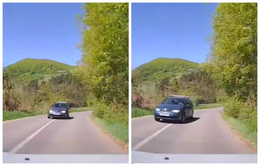 Șofer clujean, la un pas de a provoca un accident grav într-o curbă, după ce a intrat pe contrasens