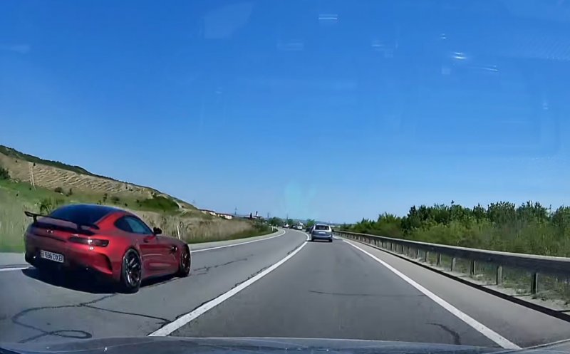 Cluj: Un șofer teribilist a fost cât pe ce să provoace un accident mortal după ce a fentat o coloană de mașini