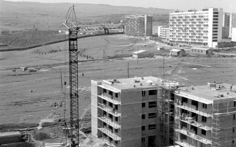 Cartierul Gheorgheni în anii 1960. Detunatele încă nu sunt ridicate