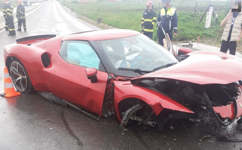 ACCIDENT grav cu două victime între Cluj și Turda. Bolid de lux, făcut praf