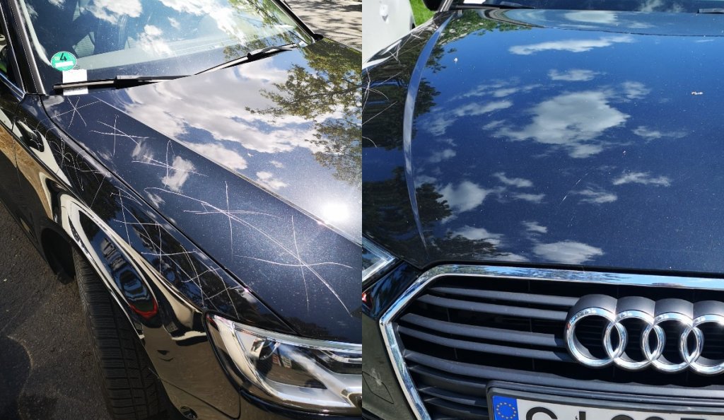 Vandalizarea continuă în Cluj-Napoca: De la geamuri sparte la "X și Zero" pe capota mașinii. Ce mesaj a lăsat presupusul vandal