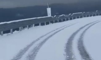 A nins din nou la munte! Imagini de pe Transalpina cu noul strat de zăpadă