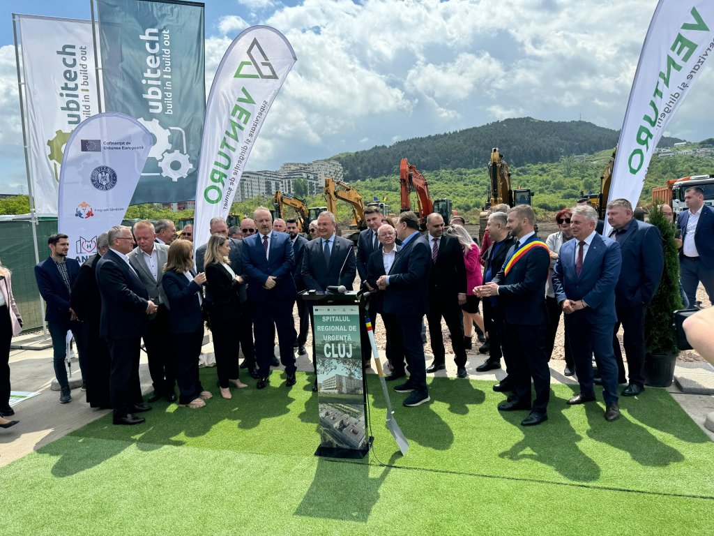 Un moment istoric pentru Cluj-Napoca: încep lucrările la Spitalul Regional de Urgență. Centura metropolitană are startul lucrărilor în teren tot aici, pe 24 mai! (P)