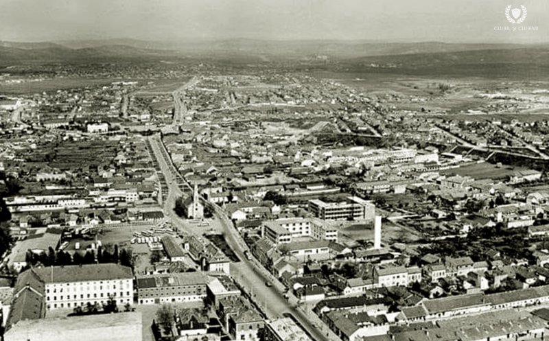 Vedere aeriană din Mărăști, anii '50