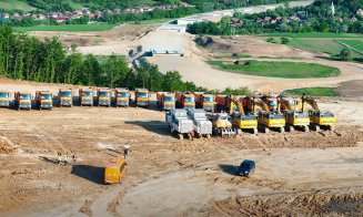 IMAGINI noi cu mobilizarea muncitorilor UMB pe Autostrada Transilvania / La Zimbor - Poarta Sălajului s-a lucrat în weekend
