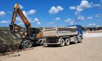 Stadiul lucrărilor la Drumul Expres din Cluj, legătura A3 - DN1 - Tureni / Peste 280 de muncitori mobilizați