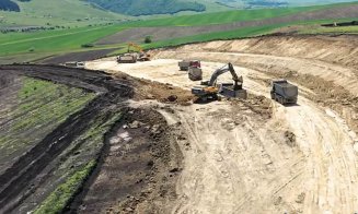 Stadiul lucrărilor la Drumul Expres din Cluj, legătura A3 - DN1 - Tureni / Peste 280 de muncitori mobilizați