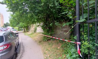 Prăvale gardul în Cluj-Napoca / Pericol pentru copiii care merg la şcoală