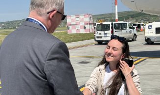 O tânără medic, pasagerul 1 milion la Aeroportul Cluj în 2024. Ce premiu a primit. David Ciceo: Vom avea cele mai mari spații din zonele Schengen/Non 