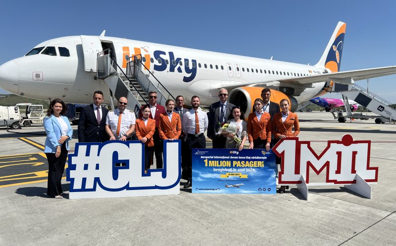 Pasagerul 1 milion pe Aeroportul Cluj în 2024 este o tânără medic rezident / David Ciceo: Investițiile continuă