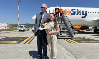 O tânără medic, pasagerul 1 milion la Aeroportul Cluj în 2024. Ce premiu a primit. David Ciceo: Vom avea cele mai mari spații din zonele Schengen/Non 
