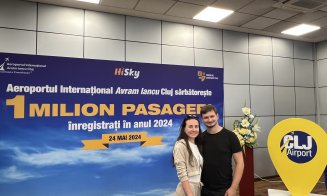 O tânără medic, pasagerul 1 milion la Aeroportul Cluj în 2024. Ce premiu a primit. David Ciceo: Vom avea cele mai mari spații din zonele Schengen/Non 